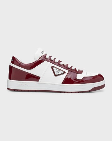Men's Downtown Patent Leather Low-Top Sneakers