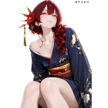 【12月新品】07-109-0070 人物貼紙 性感和服女孩