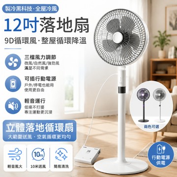 立體電風扇⚡【免費試用30天/保固二年】12吋超大空氣循環風扇 風扇 循環風扇 USB風扇 製冷風扇 手持風扇 戶外風扇