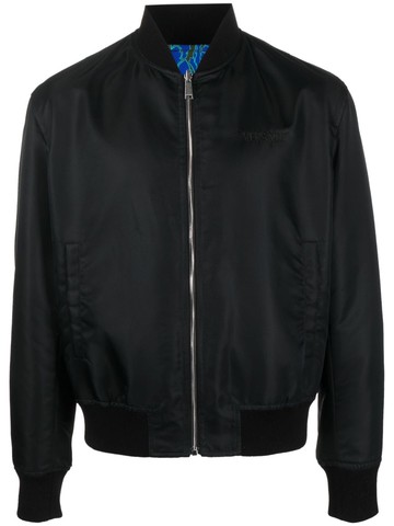 Versace - reversible bomber jacket - men - Polyamide/Viscose/Polyester/Cotton - 50 - Blue