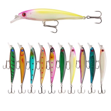 【TTFF】超誘魚強反射鐳射魚餌響珠十色米諾11.2cm13.2g加強三本鉤攻翹嘴餌批發1450