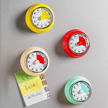 免運 可開票 快速出貨 日本廚房專用計時器機械定時器可視化時間管理器磁吸倒計時提醒器