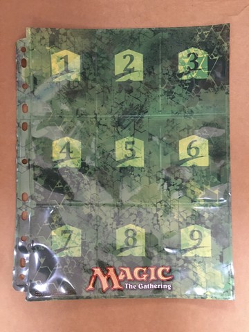 G/p萬智牌 牌頁 活頁 卡牌收納 9格單面豎插官方限量版230×288mm