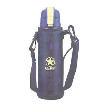 PEARL LIFE 珍珠金屬 兒童保溫瓶附外袋 HB-4922 95 x 85 x 295mm  藍色  800ml  1個