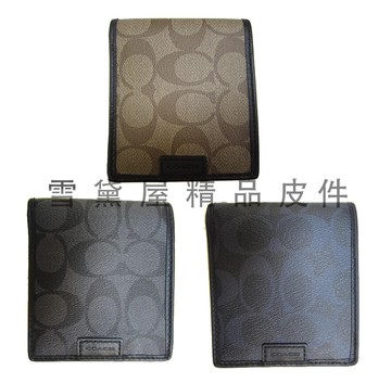 coach 短夾國際專櫃正版中性簡易型設計短型皮夾進口防水防刮皮革材質標準尺寸附品證購證原廠吊牌