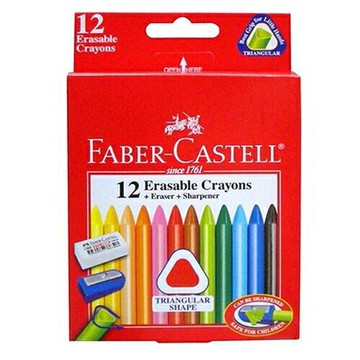 Faber-Castell三角擦擦蠟筆【領券滿額再折千12/31止】