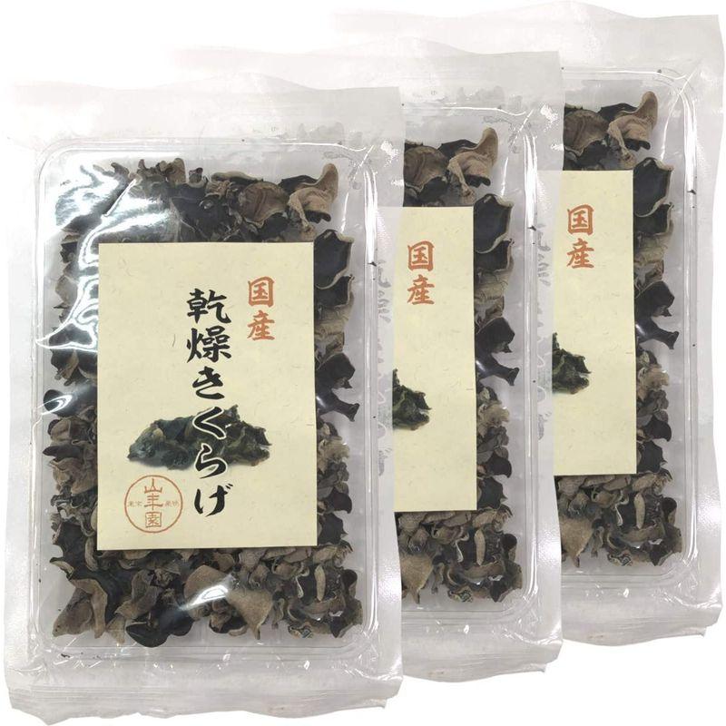 国産乾燥きくらげ 40g×3袋セット 巣鴨のお茶屋さん 山年園