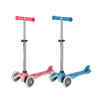 Micro 瑞士 Mini Deluxe Glow LED輪 太陽能發光踏板兒童滑板車 - 多款可選