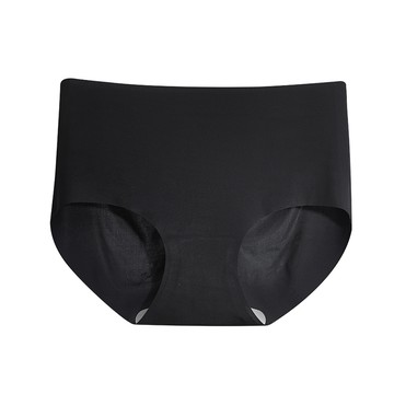 無痕冰絲抗菌內褲(全無痕)<黑色-XL>