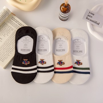 正韓國襪 韓國襪 短襪 隱形襪 小熊襪 可愛襪子 動物襪 條紋襪 素色襪 狗狗襪 熊熊襪 台灣出貨 台灣賣家