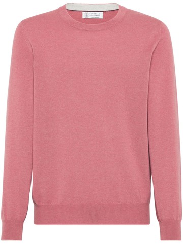 Brunello Cucinelli - fine-knit cashmere jumper - men - Cashmere - 46 - Red