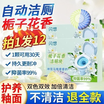 ⚡在臺出⚡梔子花+白桃+檸檬+玫瑰/藍泡泡潔厠寶厠所除垢抑菌除臭馬桶清潔劑 1JJZ