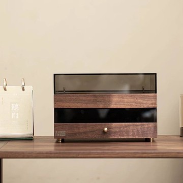 免運/公司貨 收納盒 首飾收納櫃 胡桃木茶餅柜茶餅收納盒 實木茶具茶杯茶室茶具配件手表首飾收納柜 可開發票 全館五折 工廠現貨直銷 新品特價 z10304