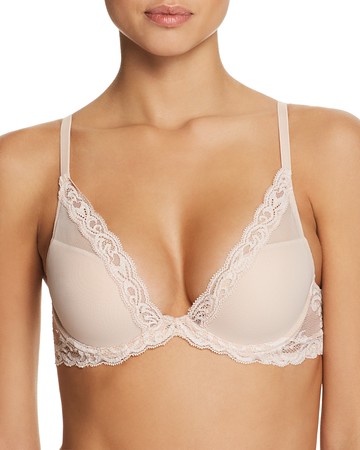 Natori Feathers Contour Plunge Bra