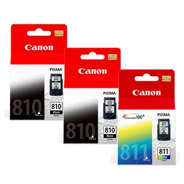 Canon PG-810+CL-811 原廠墨水組合 (2黑+1彩)((適用:ip2770/MP268/MP486/MX328/MX338/MP258/MP496/MX347)