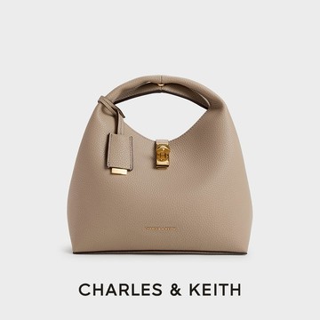 【CHARLES & KEITH】Chance 金屬釦水桶包｜夏季新品｜快速出貨｜小CK