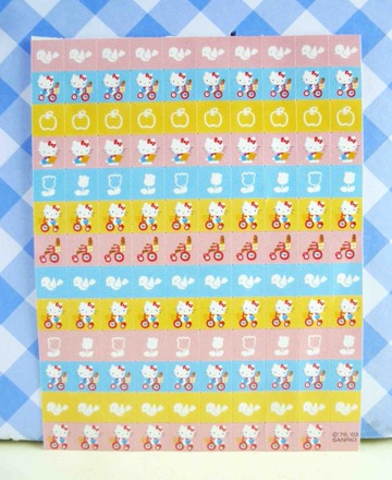 【震撼精品百貨】Hello Kitty 凱蒂貓~KITTY貼紙-腳踏車