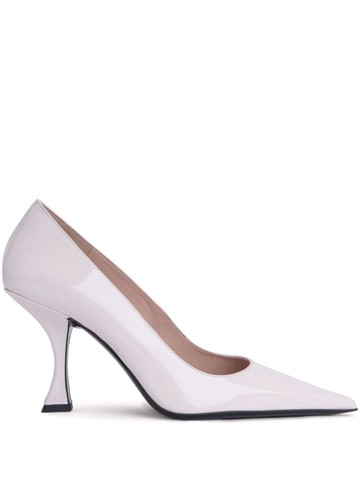 BY FAR - Viva 90mm patent-leather pumps - women - Goat Skin/Calf Leather/Calf Leather - 41 - Pink