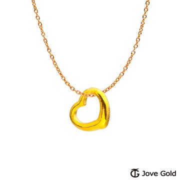 Jove Gold 漾金飾 美好的一天黃金墜子 送項鍊