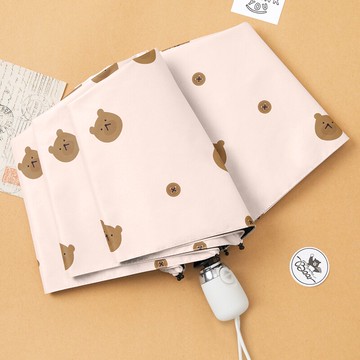 雨s傘女晴雨兩用遮陽全自動傘ins森系復古簡約防曬防雨太陽傘折疊