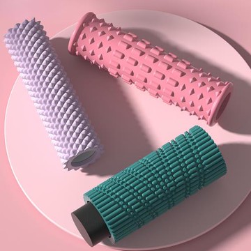 泡沫軸肌肉放松瘦腿狼牙棒按摩滾軸專業瑜伽器材瑯琊棒輪筒式
