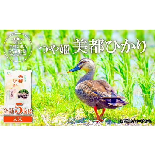 ふるさと納税 島根県 益田市 ５つ星お米マイスター推薦 合鴨農法米 美都ひかり5kg【令和4年産 2022年産 米 お米 玄米 ブランド米 つや姫 5kg 美味しま…