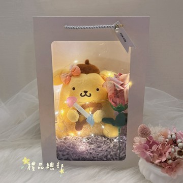 正版授權 布丁狗有錢花禮物袋 500元鈔額 發光禮品袋 6英吋 布丁狗娃娃 Sanrio 生日禮物 畢業禮物
