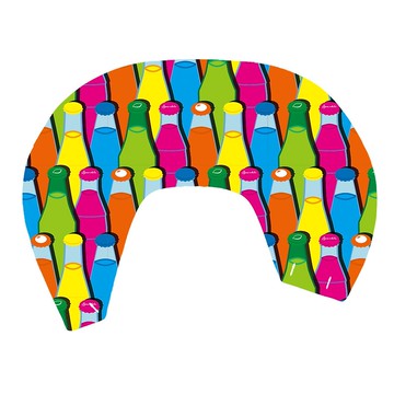 【玻璃汽水樽】經典香港士多真絲披肩 | 國潮港風新中式 | 時尚