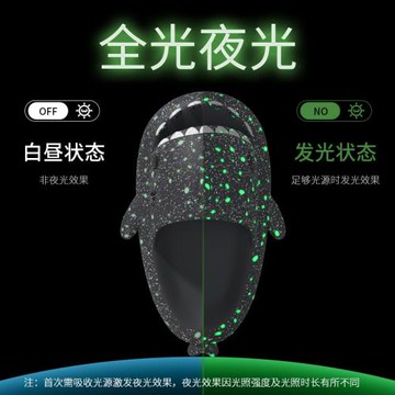 鯊魚拖鞋男情侶室內外厚底踩屎感防滑居家居拖女2025新款熒光拖鞋