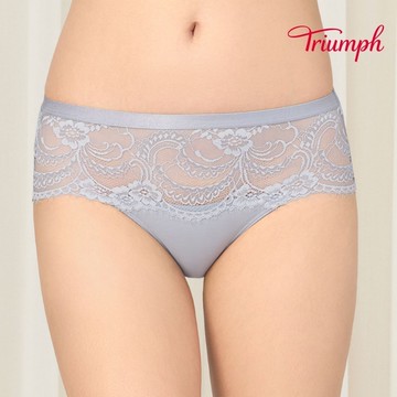 黛安芬-Premium 愛戀系列 中腰平口內褲 M-EL 藍｜87R2368 QO