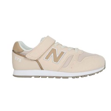 NEWBALANCE 男中童復古慢跑鞋-WIDE-373系列 N字鞋 寬楦 YV373TM2 淺奶茶白