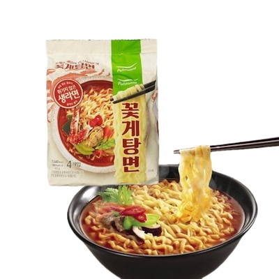 生麺食感 ワタリガニタンメン1袋(4個)