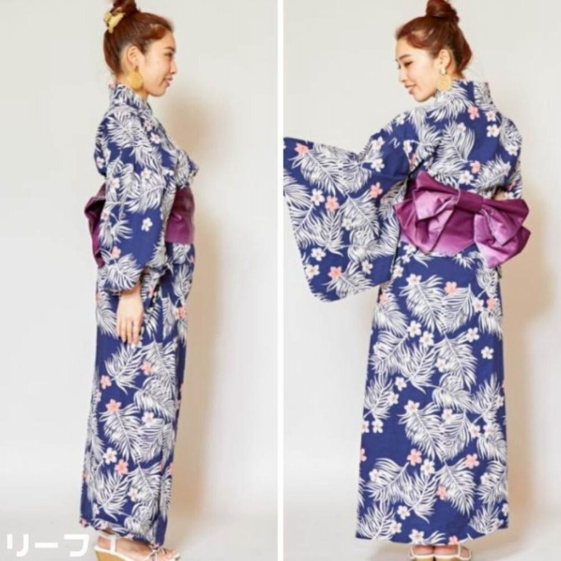 浴衣 セパレート 二部式 単品 ハワイ柄 ハワイアン ドレス 大人