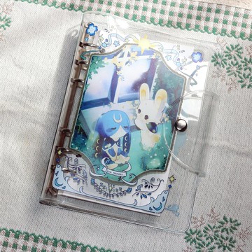 可愛的兔子的 原裝6孔日記夾