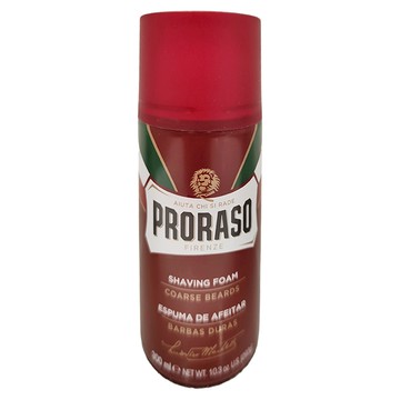 PRORASO 刮鬍泡 紅標 檀香 軟化鬍鬚 減少摩擦 滋潤保濕  300ml  1罐
