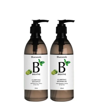 【Blueseeds】買一送一 絕版限量 薄荷檸檬茶樹淨化沐浴露 350mlx2 身體清潔｜ 芙彤園