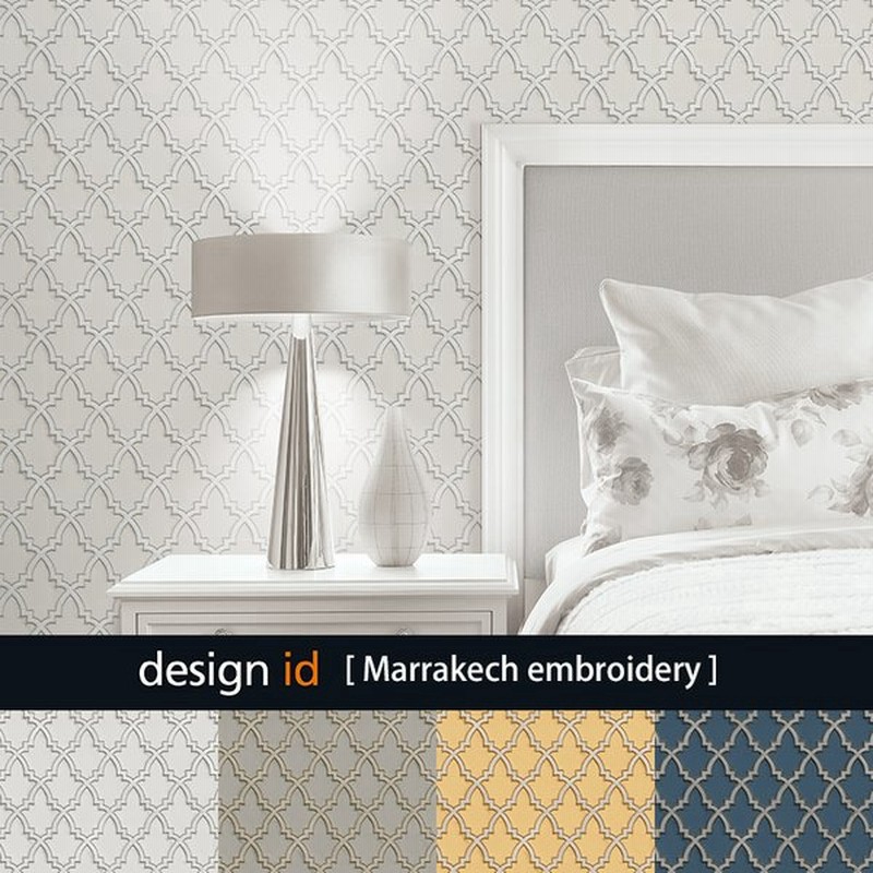壁紙 北欧 張り替え 自分で クロス Diy おしゃれ 輸入壁紙 マラケシュエンブロイダリー フリース製 不織布 Csz 通販 Lineポイント最大get Lineショッピング