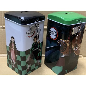 台灣正版 木棉花 鬼滅之刃 直立式附鎖錢筒 炭治郎 禰豆子 動畫周邊 無限列車