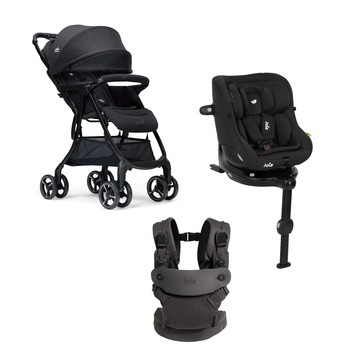 【超值組合】i-Pivot™ 360 0-4歲旋轉型汽座+savvy™ air 四合一嬰兒揹帶+fluri™ drift 橫輕巧x磁吸扣手推車