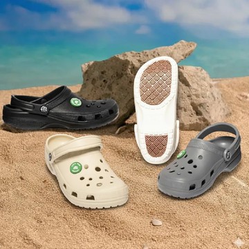 (e鞋院)伴佳家 踏趣戶外止滑鞋防滑拖鞋 老人防滑鞋 園丁鞋 洞洞鞋 光白色25CM