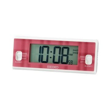 seiko SK037 精工鐘 QHL099W 溫溼度顯示 貪睡電子鬧鐘 桌鐘 4.8x12.3x2.3cm