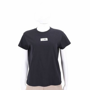 MM6 MAISON MARGIELA 數字標籤圓領黑色純棉短袖TEE T恤