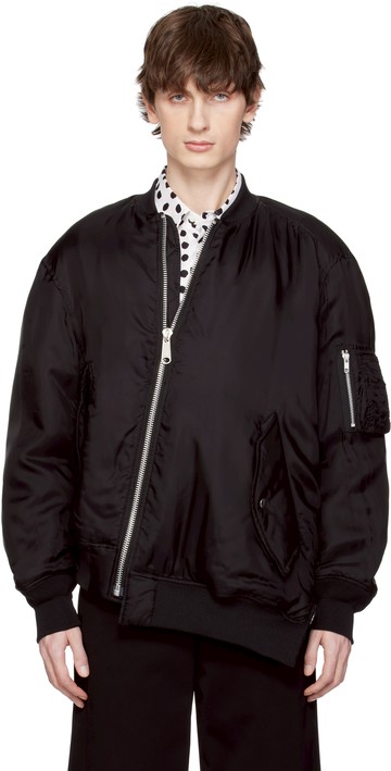 Black Comme des Garçons 黑色 MA-1 飞行员夹克