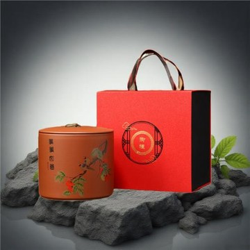 通用紫砂茶葉罐陶瓷罐儲物罐一斤禮盒空盒大號密封罐圓罐禮盒定制