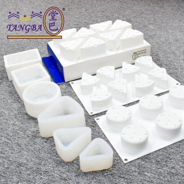 tangba堂巴 8連三角形奶酪蛋糕模 圓形長方形正方形 乳酪慕斯模具
