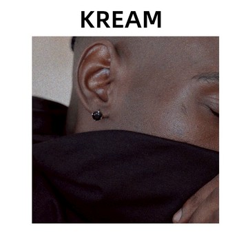 KREAM S925 純銀 黑鋯石耳釘男女嘻哈