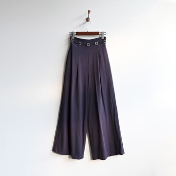 【蛋植物古著】北極星金屬綴飾高腰古著寬褲