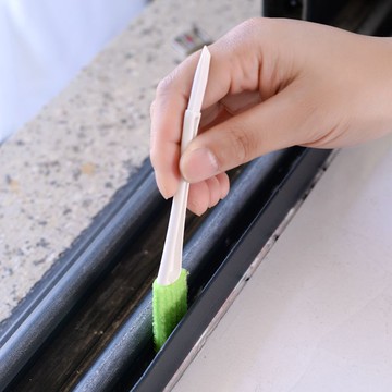 進口多功能縫隙刷窗戶窗槽凹槽清潔刷槽溝去死角小刷子 3只裝