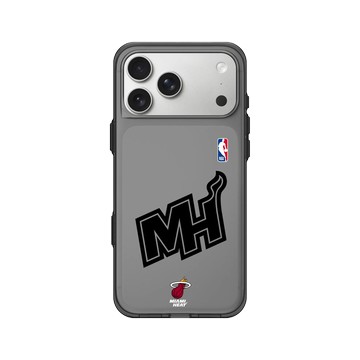 iPhone 17 Pro Max Clear (相機按鈕) 酷墨灰 - NBA - B&W-邁阿密熱火 Miami Heat B&W - Light