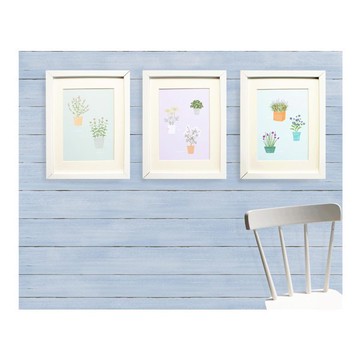 彩印畫-香草植物